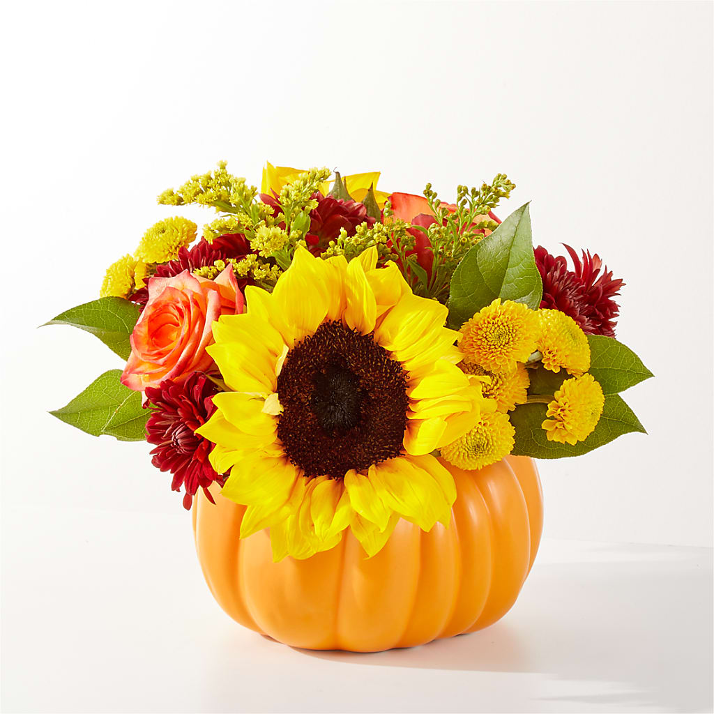 Golden Gourd Pumpkin Bouquet – Frankstown Garden, Pittsburgh PA