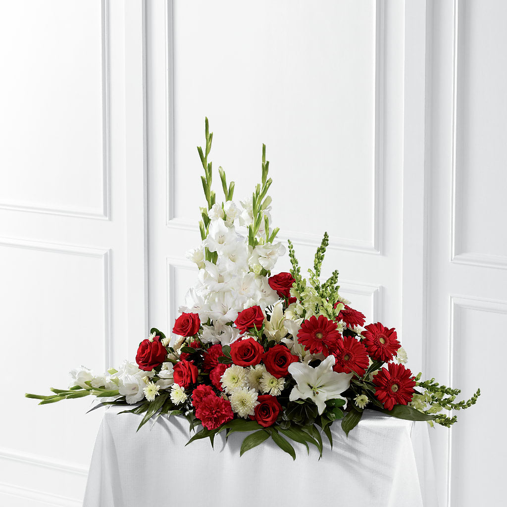 Crimson & White Arrangement – Frankstown Garden, Pittsburgh PA