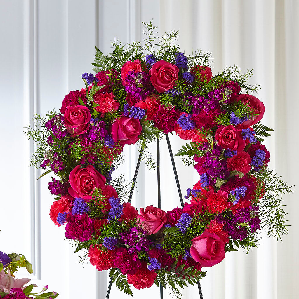 Calming Colors Wreath – Frankstown Garden, Pittsburgh PA