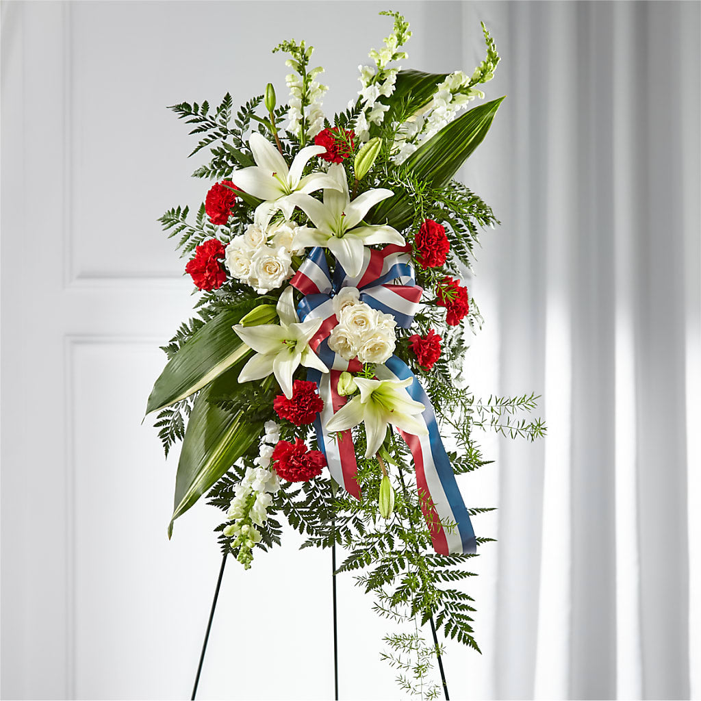 Stars of Life Standing Spray – Frankstown Garden, Pittsburgh PA