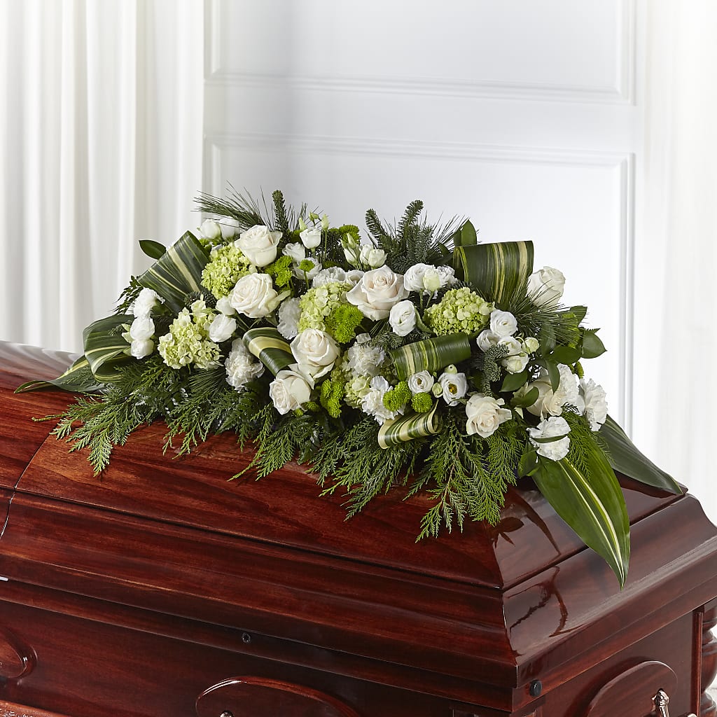 Hopeful Gesture Casket Spray – Frankstown Garden, Pittsburgh PA