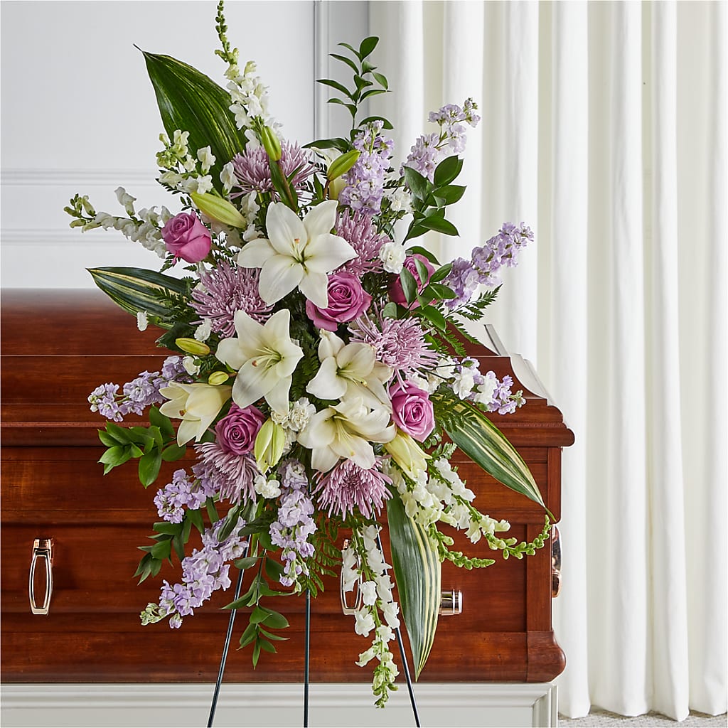 Grateful Hearts Standing Spray – Frankstown Garden, Pittsburgh PA