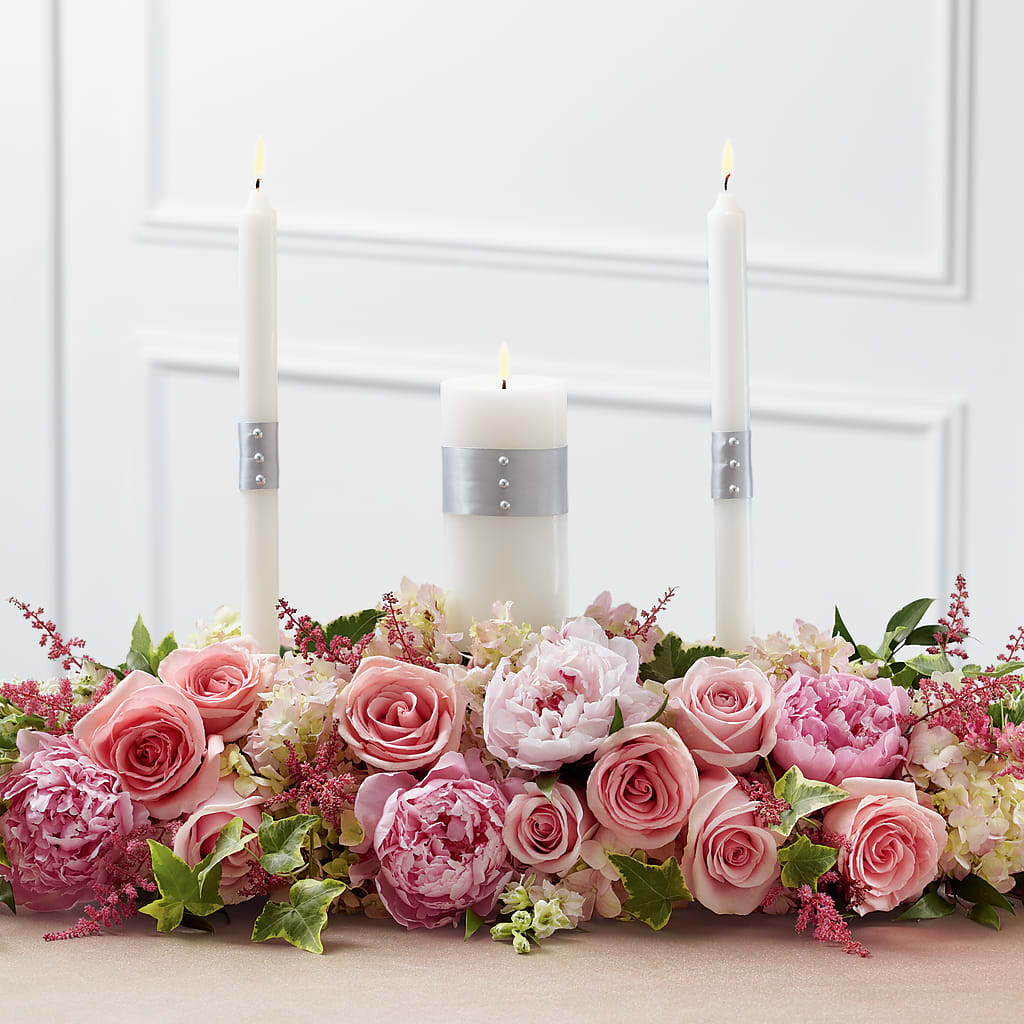 Worldwide Romance Unity Candle Arrangement – Frankstown Garden, Pittsburgh PA