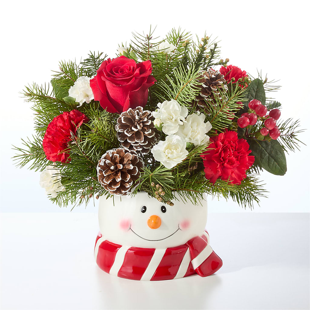 Jolly Snowman Bouquet –  Frankstown Garden, Pittsburgh PA