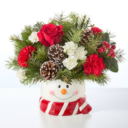 Jolly Snowman Bouquet –  Frankstown Garden, Pittsburgh PA