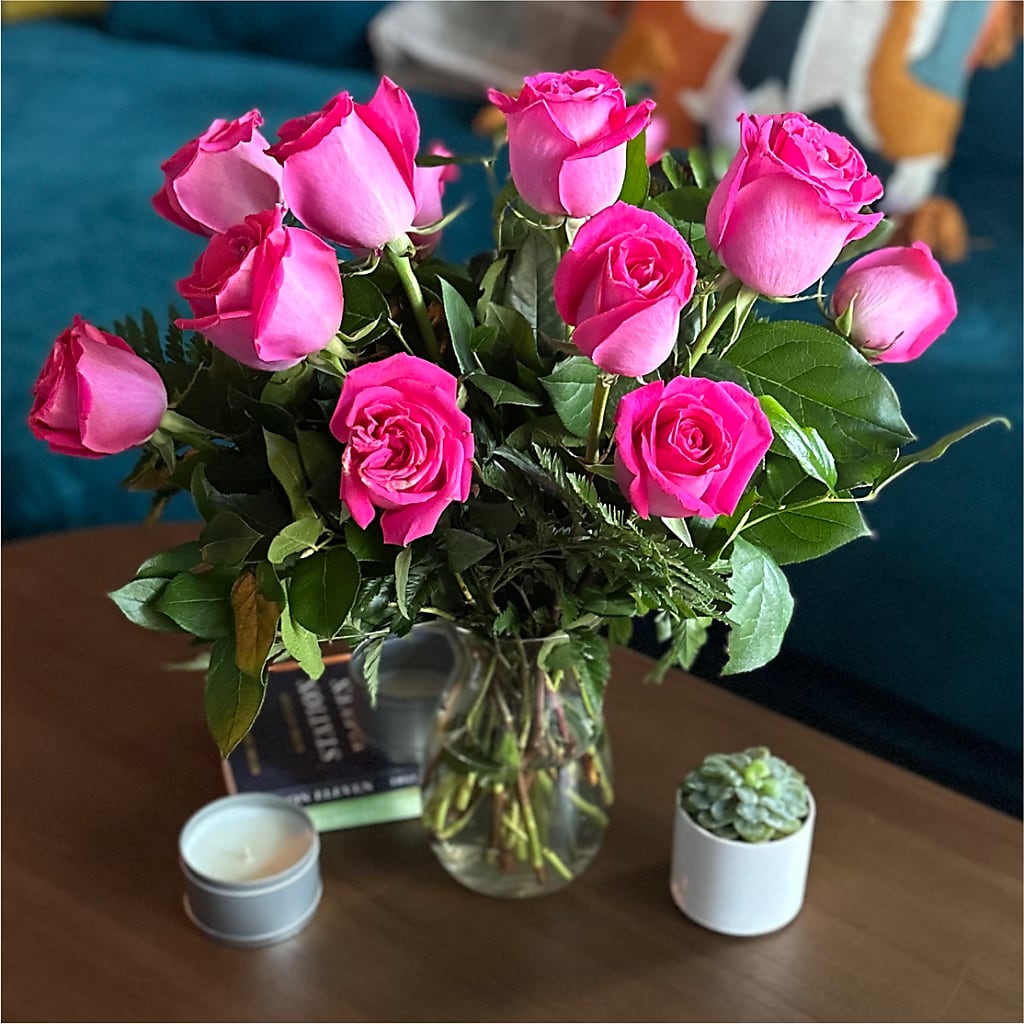 Long Stem Pink Rose Bouquet –  Frankstown Garden, Pittsburgh PA