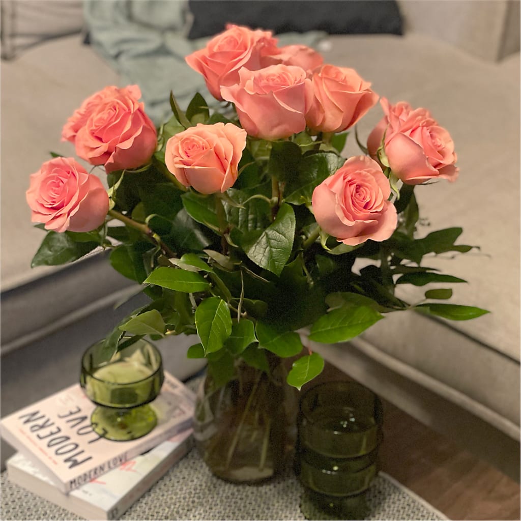 Long Stem Pink Rose Bouquet –  Frankstown Garden, Pittsburgh PA