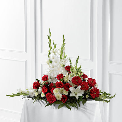 Crimson & White Arrangement –  Frankstown Garden, Pittsburgh PA