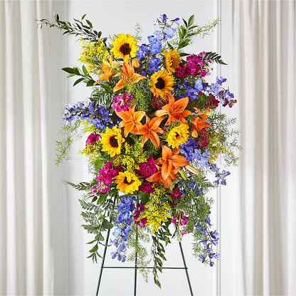 Sunlit Memories Standing Spray (Standard) –  Frankstown Garden, Pittsburgh PA