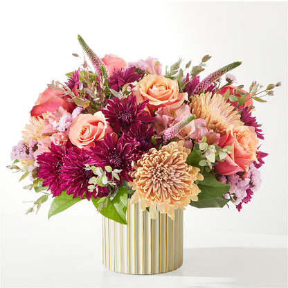 Berry Cobbler Bouquet with Ivory Vase –  Frankstown Garden, Pittsburgh PA