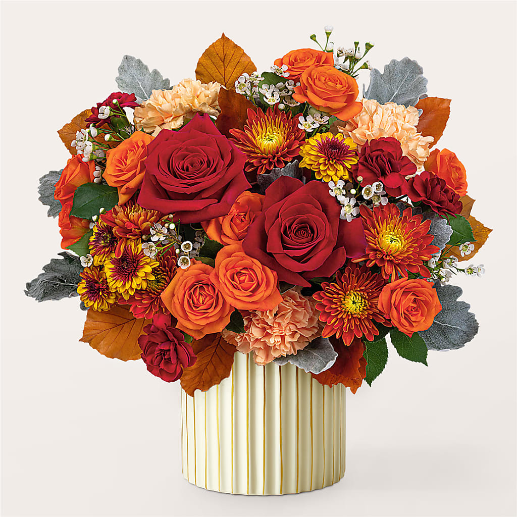 Merlot Bouquet with Ivory Vase –  Frankstown Garden, Pittsburgh PA